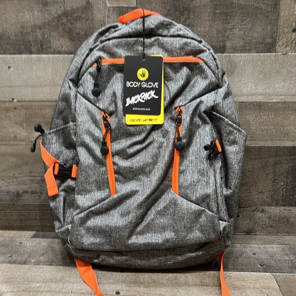 Body Glove Gray/Orange Laptop/tablet Backpack New! - Picture 1 of 8